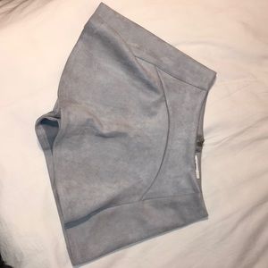 A light gray skort